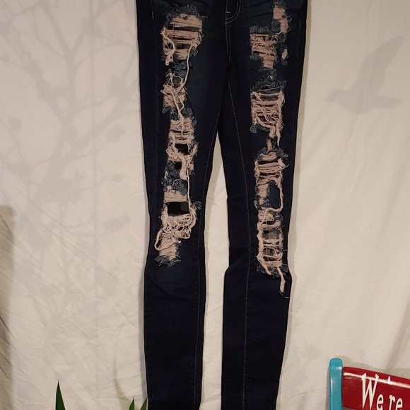Fashion Nova Distressed Jeans - Picture 3 of 5